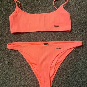 Triangl Bathing Suit Bright Orange